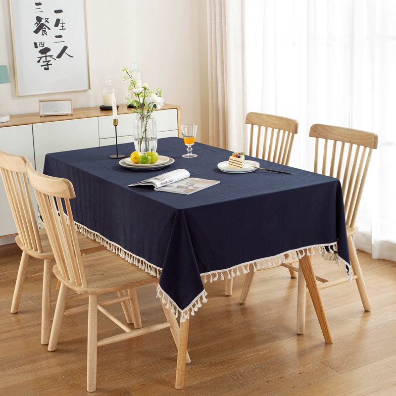 Stylische dekorative Fransen-Tischdecke