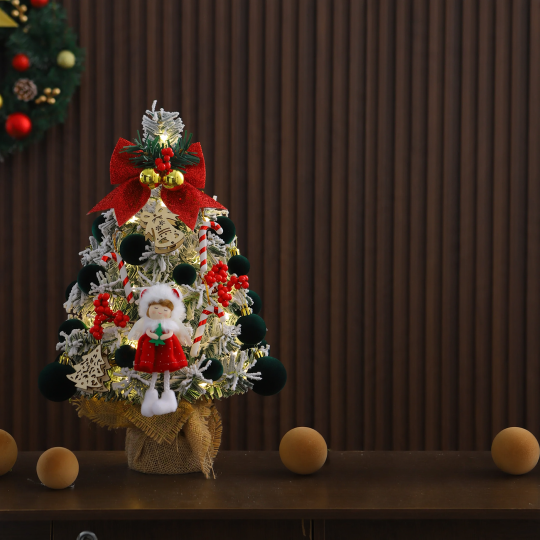 Mini-Weihnachtsbaum mit Beflockung, 45 cm oder 60 cm