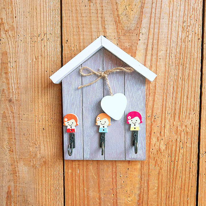 Verspielte Kaninchen Thema Wandhakenregal