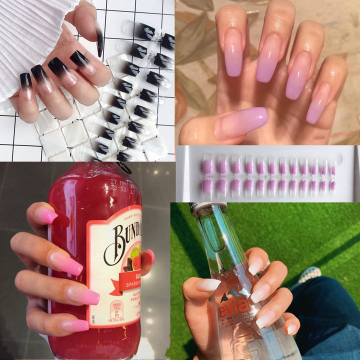 Kunstnägel im modernen French Tip Design Karnz