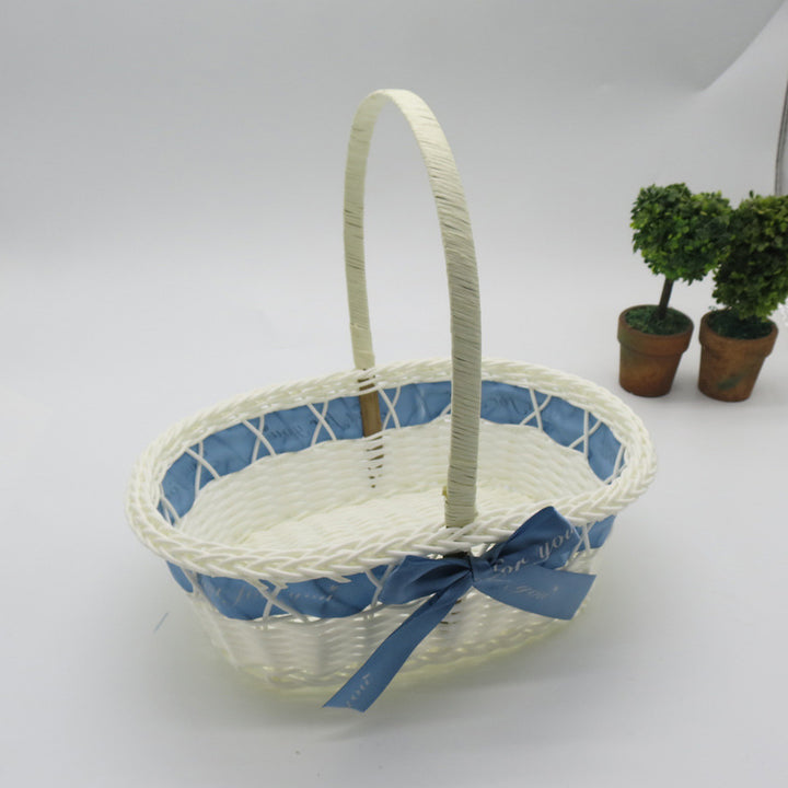 Dekorative handgewebte Osternest Karnz