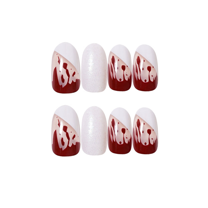 Kunstvolle Acryl-Nägel mit eleganten Blüten- und Glitzerakzenten Karnz