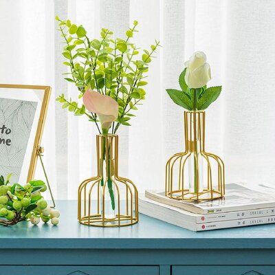 Gold Cage Vase Karnz