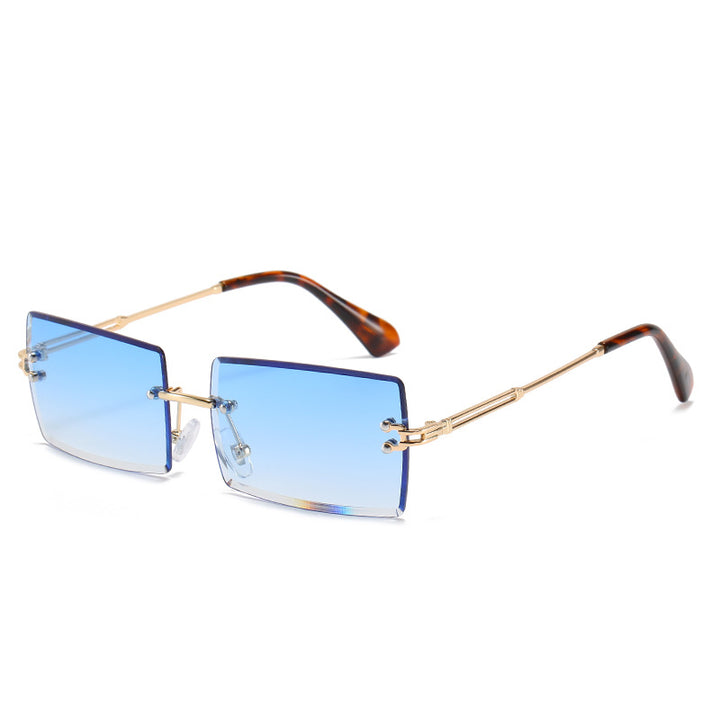 Moderne geometrische Rahmen-Sonnenbrille Karnz