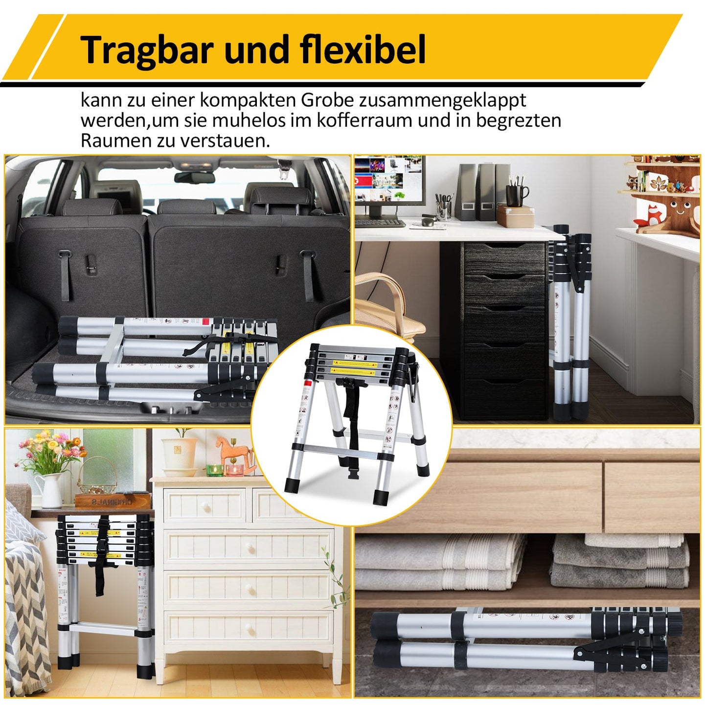 Teleskopleiter Klappleiter A-Rahmen | Karnz