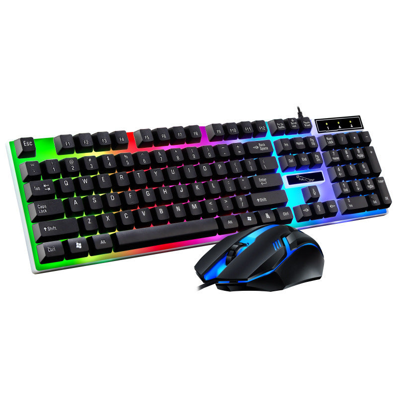 RGB Gaming-Tastatur und präzise optische Maus Set Karnz