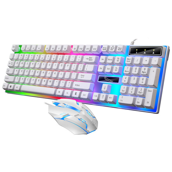 RGB Gaming-Tastatur und präzise optische Maus Set Karnz