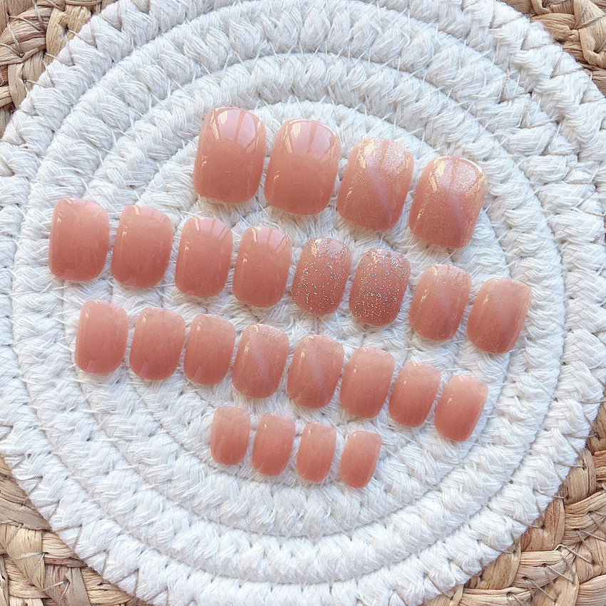 Funkelnd Glänzendes Press-On Nagelset
