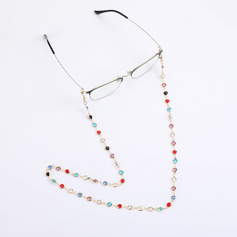 Farbenfrohe Perlen Brille Kette Karnz 1788159666