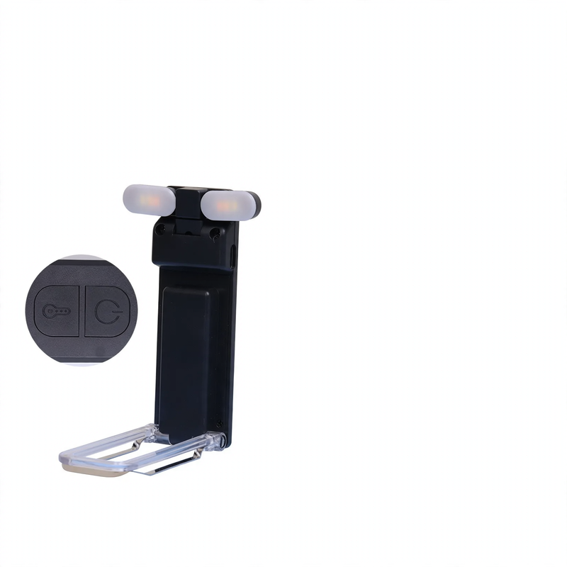 Tragbare LED-Klemmleuchte für Bücher, USB-aufladbar