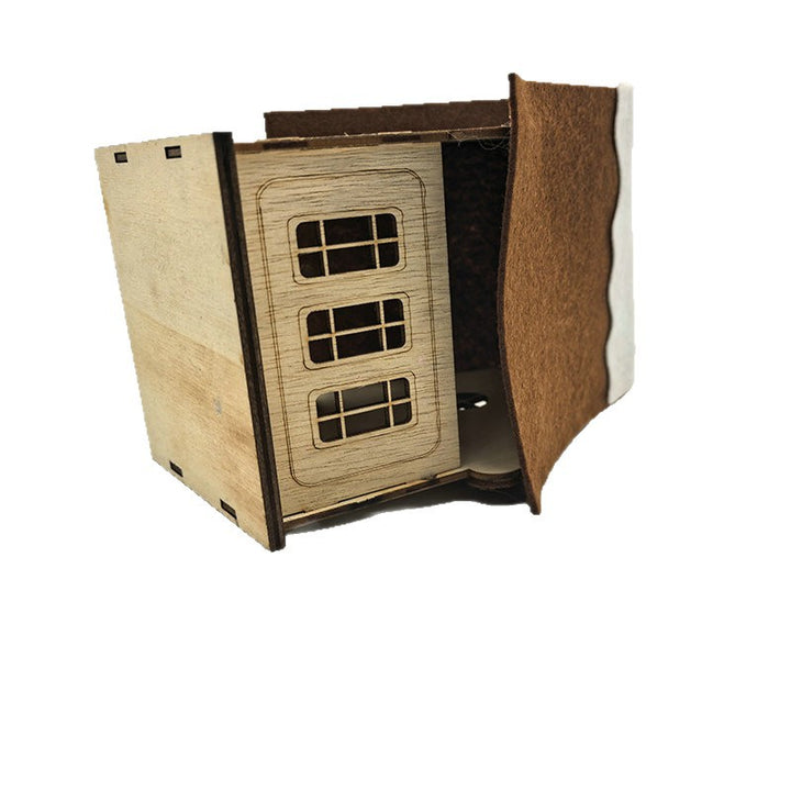 DIY Holzhaus zum Bemalen aus Pappelholz