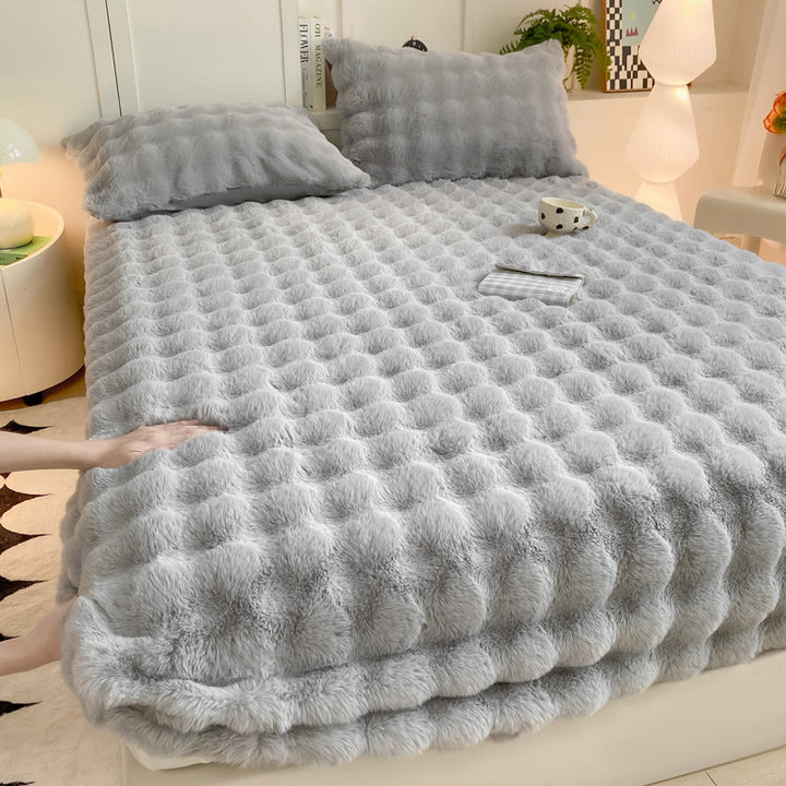 Flauschige Spannbettlaken mit Wärmefutter
