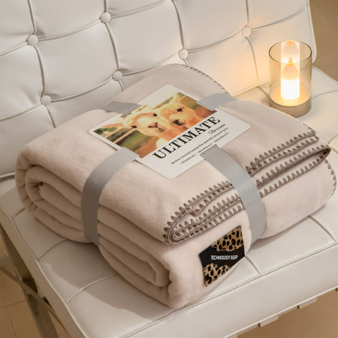 Warme Milchfaser-Fleece Decke für Büro und Zuhause