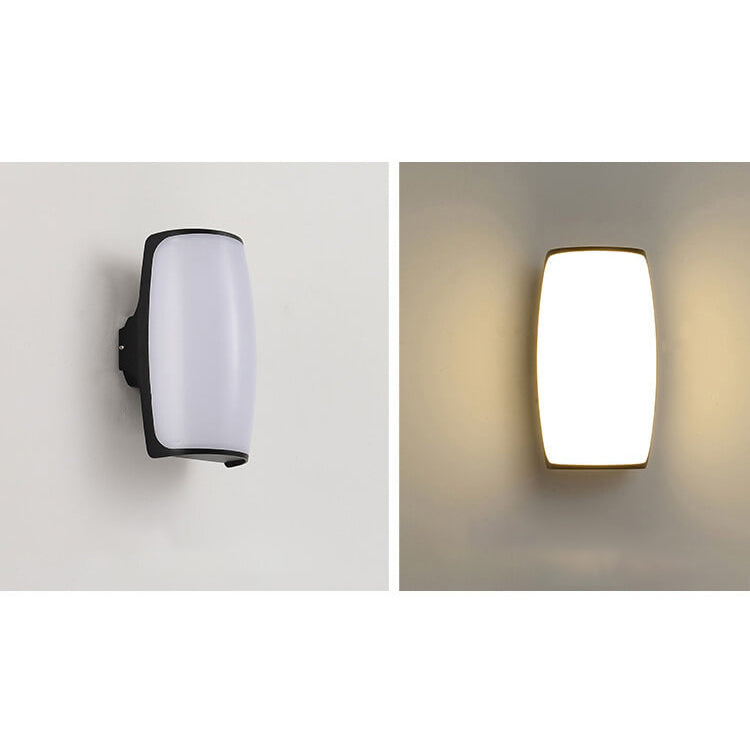 Moderne kreative Geometrie Aluminium Außen wasserdichte LED Wandleuchte Lampe | Karnz