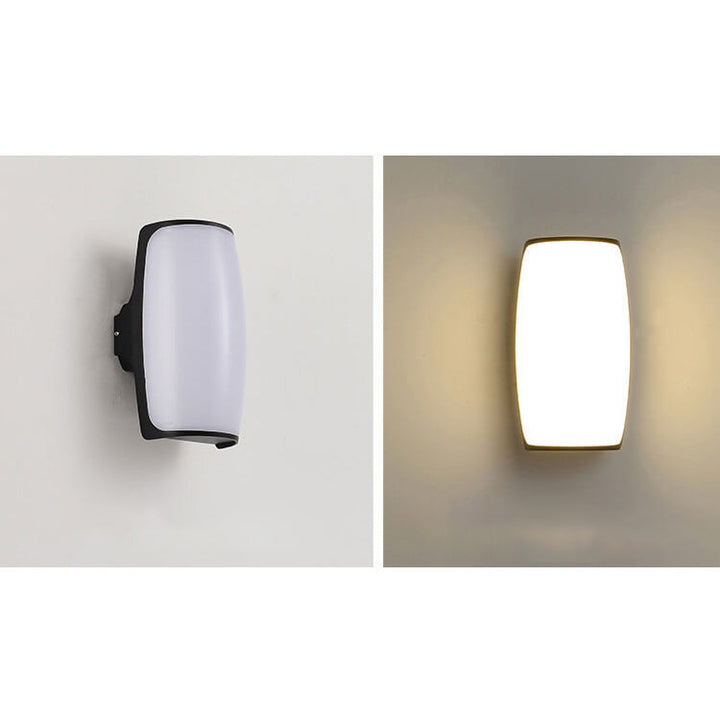 Moderne kreative Geometrie Aluminium Außen wasserdichte LED Wandleuchte Lampe | Karnz