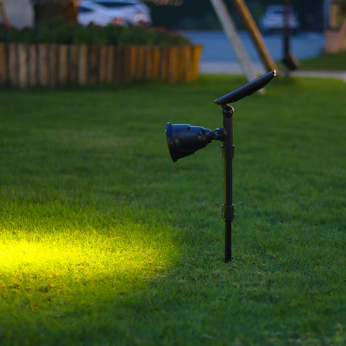 Zeitgenössische industrielle ABS Solar wasserdichte LED-Spotlight Rasen-Einstecklicht für Außenbereich Terrasse | Karnz