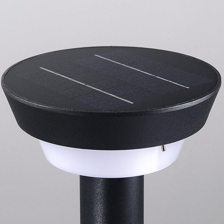 Moderne Einfachheit Wasserdichte Solar Ronde Aluminium Acryl Außenlichter Für Garten | Karnz