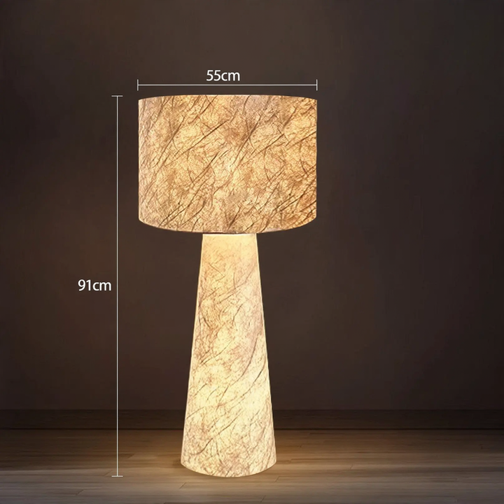 Vollspektrum-Designer-Stehleuchte im Wabi-Sabi-Stil