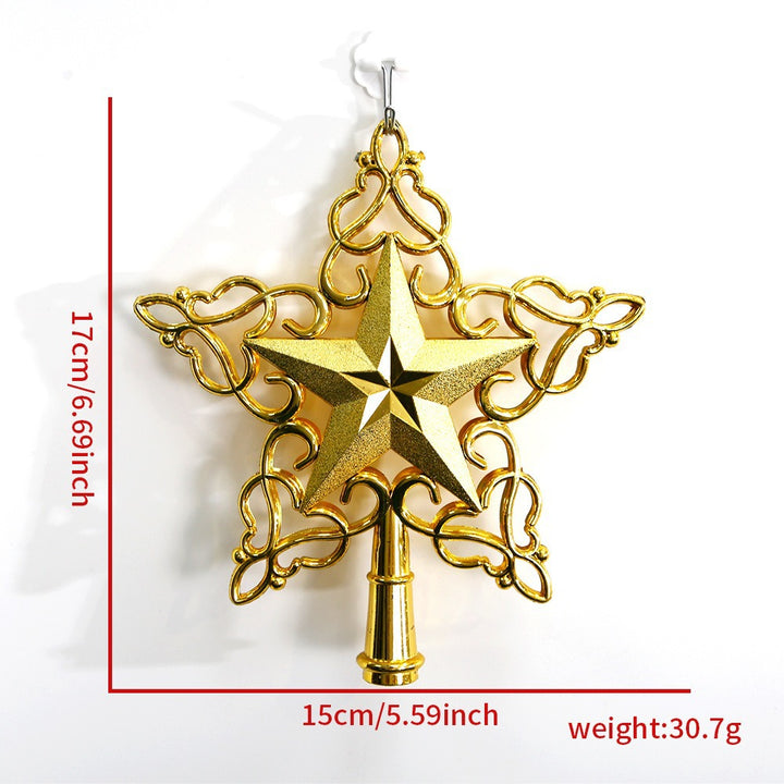 Weihnachtsbaum-Spitzenstern, 3D-Design