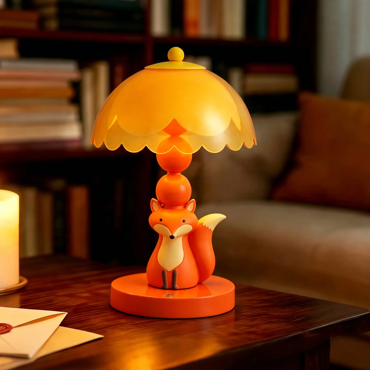 Niedliche Fuchs-Tischlampe für Kinderzimmer