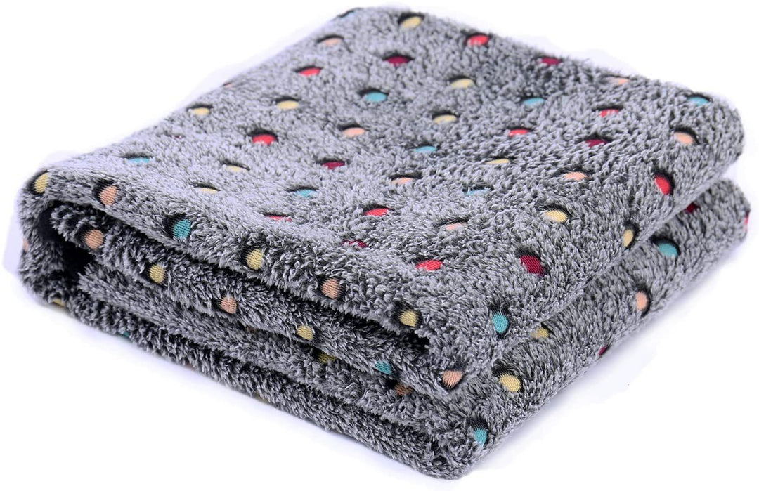 Haustiermatte aus Fleece, Pfoten- und Knochenmuster