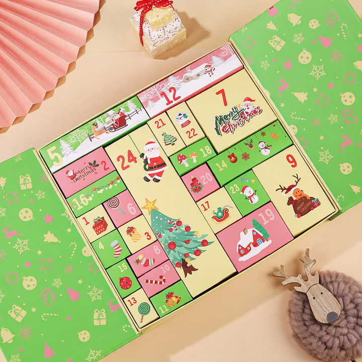 Weihnachts-Adventskalender Leerbox für Geschenke
