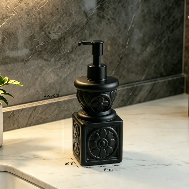 Seifenspender Vintage, Blumenmuster, 220 ml