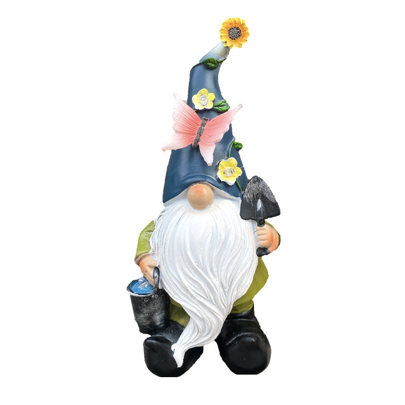 Dekorative Zwergen-Figur im Landhausstil