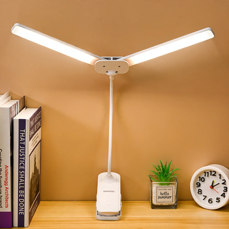 LED-Klemmlampe für Schreibtisch und Bett