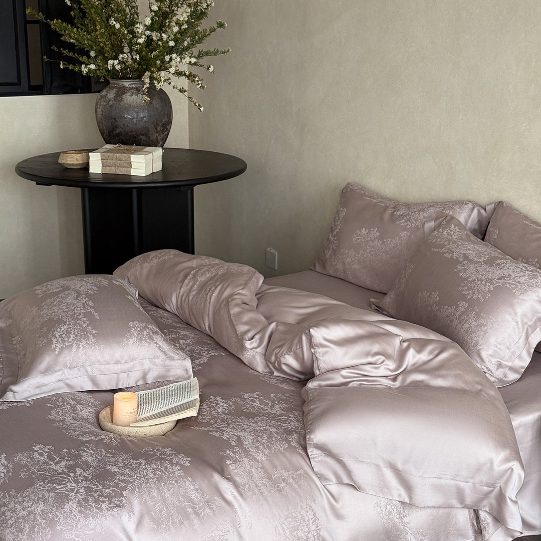 Tencel-Bettwäsche, 4-teilig, elegant, kühlend