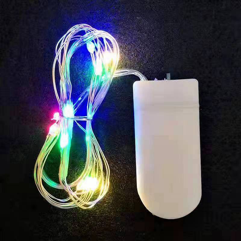 LED-Kupferdraht-Lichterkette mit Knopfzellenbetrieb