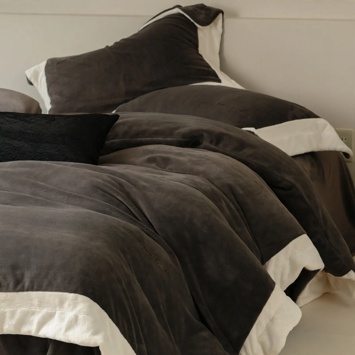 Milchfaser-Fleece Bettwäsche-Set, extra warm