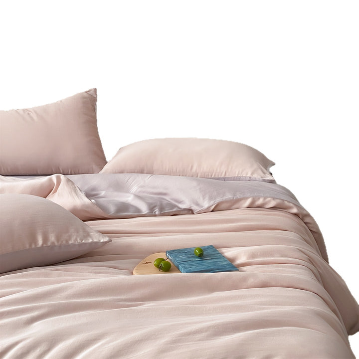 Lyocell-Bettwäsche-Set, 3- oder 4-teilig, Sommerbettwäsche