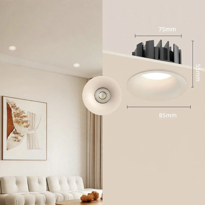 Einbau-Deckenleuchte mit COB-Lichtquelle