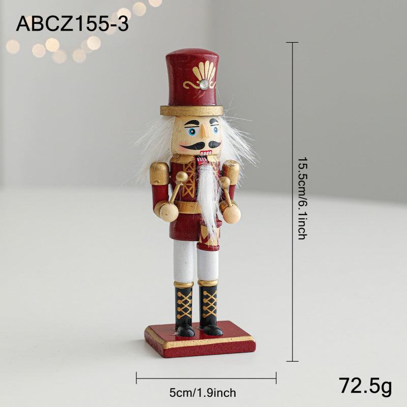 Holz-Nussknacker-Figur für weihnachtliche Tischdekoration