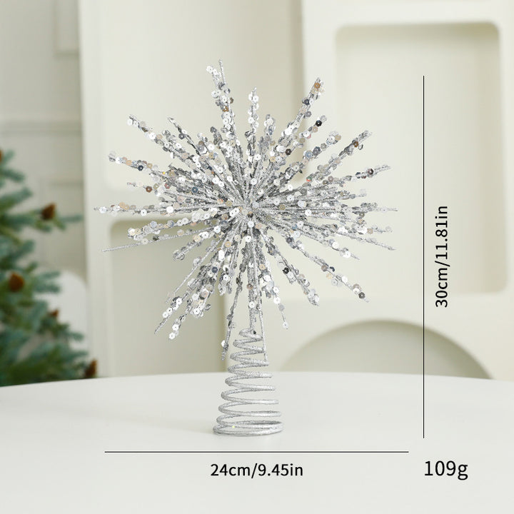 Weihnachtsbaumspitze Stern aus Eisen