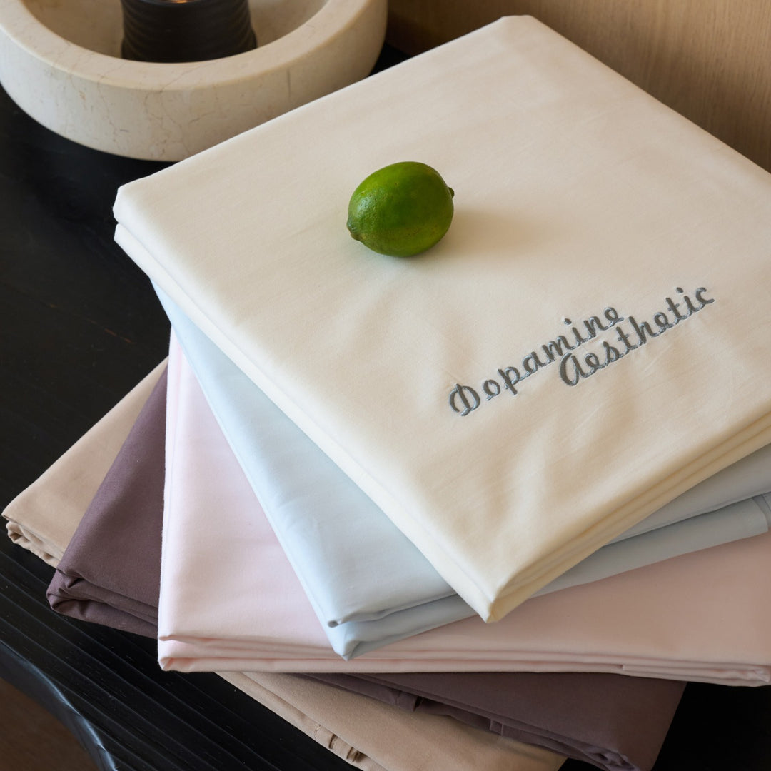 Angerautes Baumwoll-Bettlaken, 100s, einfarbig, wärmend
