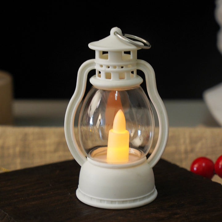 Dekorative Vintage-Laterne mit LED-Kerze