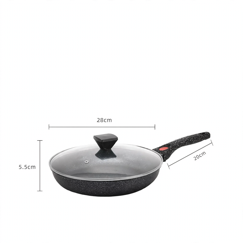 Aluminium-Bratpfanne mit abnehmbarem Griff