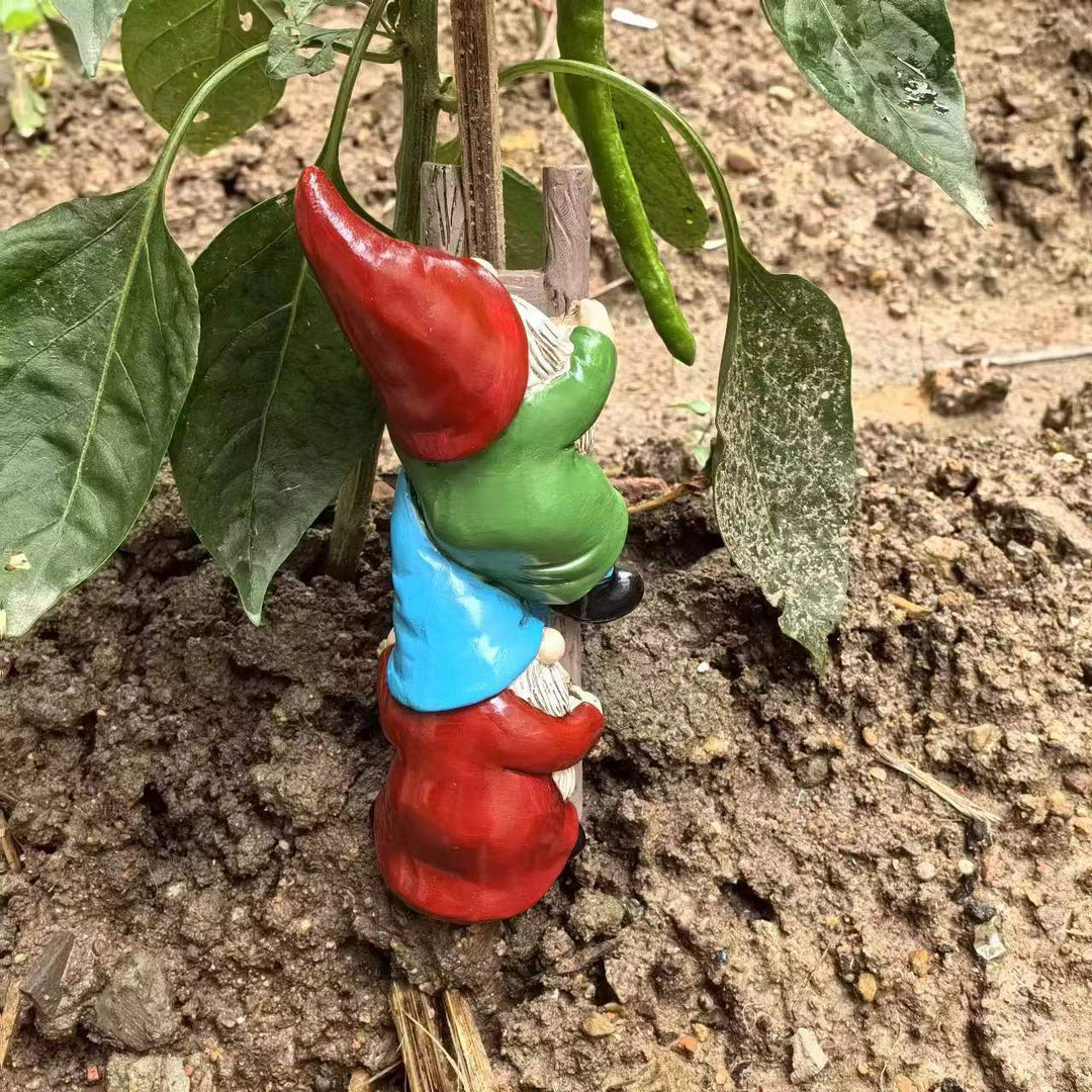 Dekorative Wichtelfigur aus Kunstharz