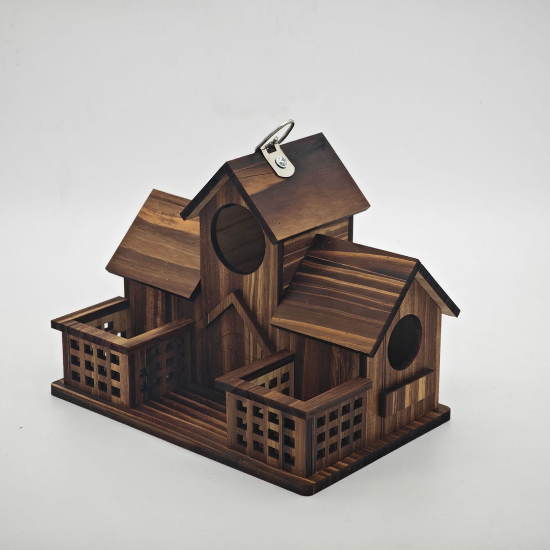 Vogelhaus aus Kiefernholz zum Aufhängen
