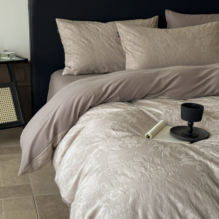 Baumwoll-Bettwäsche-Set mit Jacquard-Webung, verschiedene Größen