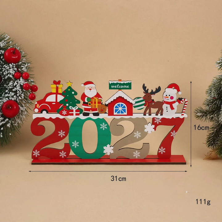 Dekorative Holzfigur für den Tisch