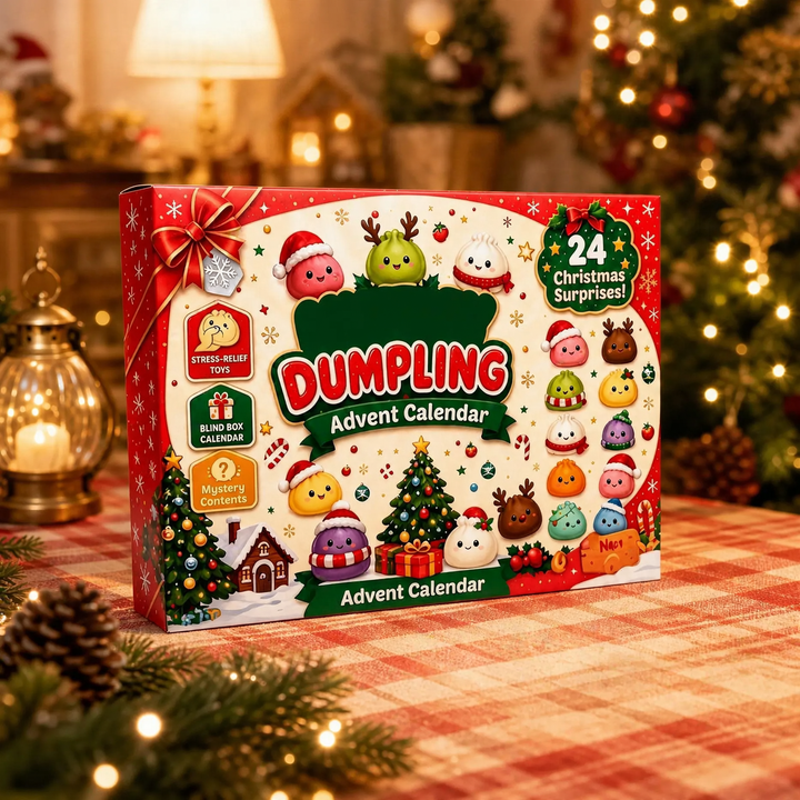 Weihnachts-Adventskalender mit 24 Anti-Stress-Figuren