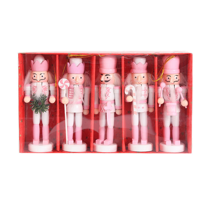 Nussknacker aus Holz, 12 cm, Rosa
