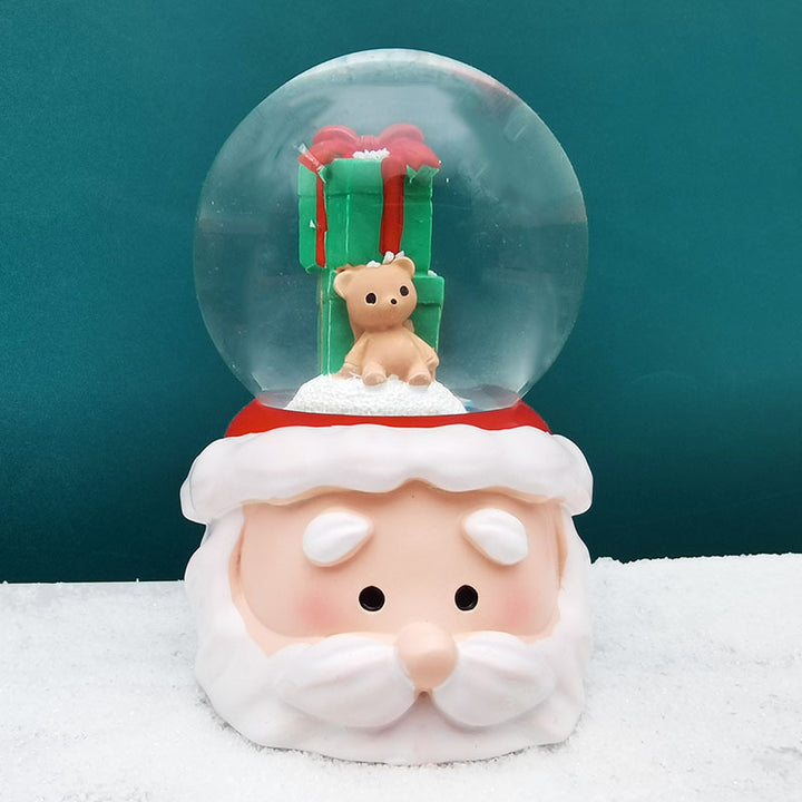 Mini-Schneekugel mit Lichteffekt