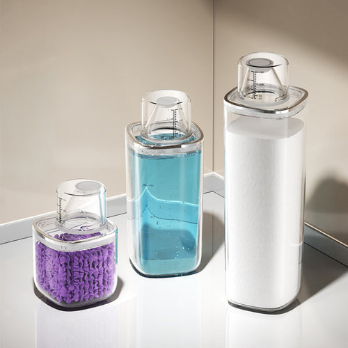 Transparente Lagerdose mit Messskala, 501–800 ml