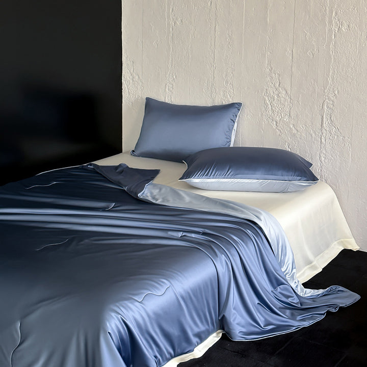 Seidensommer-Steppbett mit Maulbeerseide-Füllung
