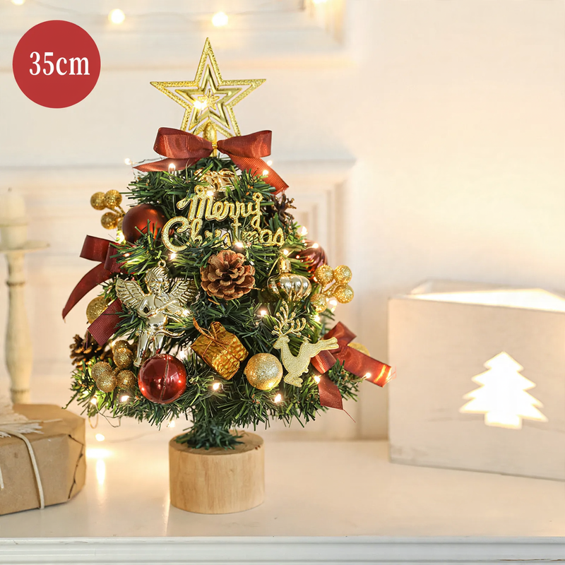 Dekorativer Tisch-Weihnachtsbaum mit Holzständer