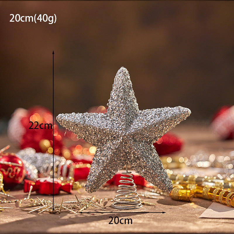 Weihnachts-Baumspitze Stern aus Schaumstoff